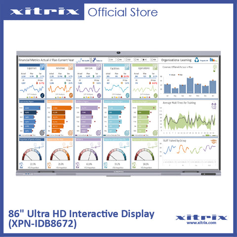 Xitrix® 86" Ultra HD Interactive Display (XPN-IDB8672)