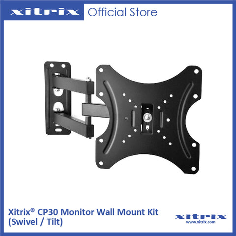 Xitrix® CP30 Monitor Wall Mount Kit (Swivel / Tilt)