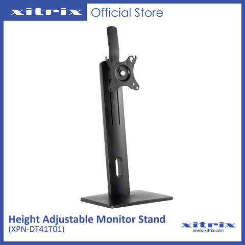 Xitrix® Single Screen Easy-To-Adjust Height Adjustable Monitor Stand (XPN-DT41T01)