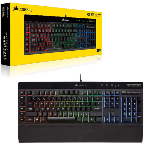 bit Isolere Clip sommerfugl Corsair K55 RGB Gaming Keyboard – Xitrix Computer Corporation