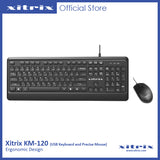 Xitrix® Ergonomic Design USB Business Keyboard and Mouse (XPN-KM120)