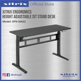 Xitrix® Height Adjustable Single-Motor Sit-Stand Premium Ergonomic Desk (Aluminum Lightweight , 3 memory settings Height Adjustable)