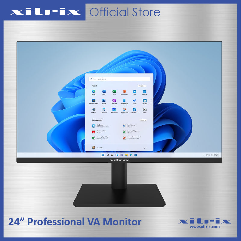 Xitrix® WFP-2413 24" Full HD 75Hz Professional VA Monitor