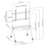 Xitrix® Heavy-Duty Studio TV Cart