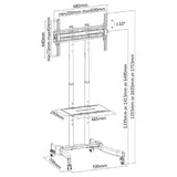 Xitrix® TF1030 Economy TV Cart